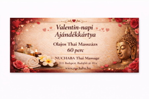 Valenti-napi ajándékkártya 60 perc olajos thai masszázs