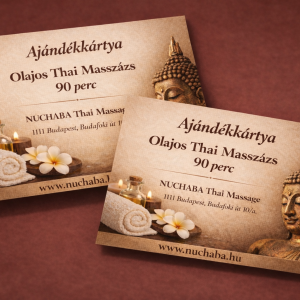 Páros olajos thai masszázs ajándékkártya