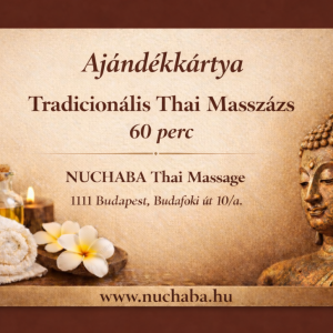 Ajándékkártya 60 perc Tradicionális Thai Masszázs